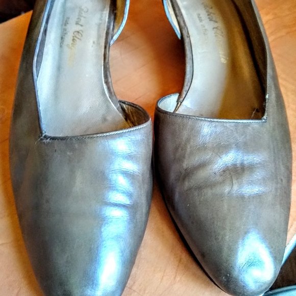vintage Robert Clergerie taupe  size 38 - Picture 1 of 5